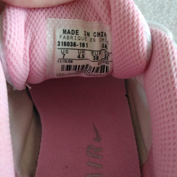 Women White Silver Pink Nike Zoom Air Sneakers 7 - Picture 9 of 11